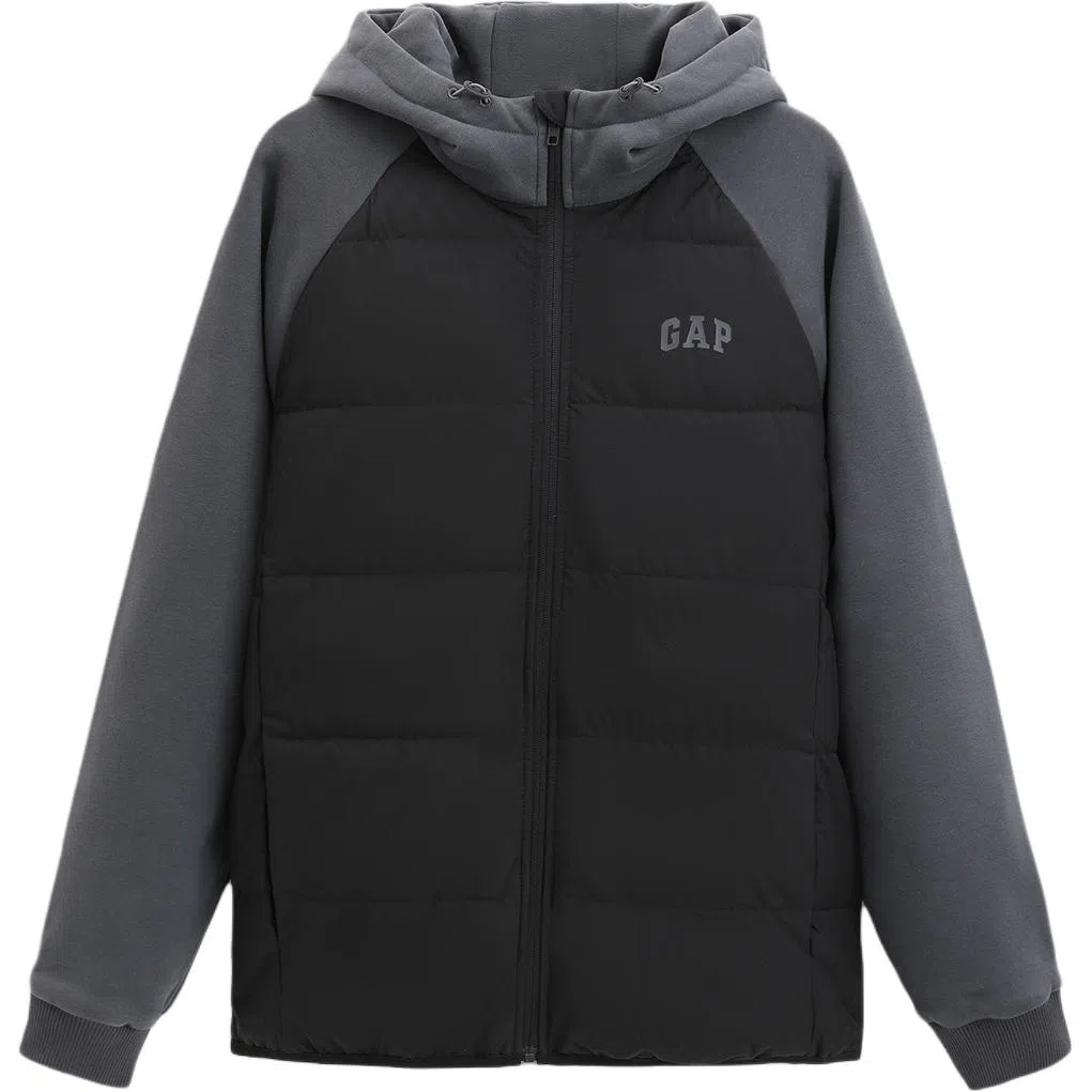 GAP Logo Colorblock Lightweight Down Hoodie
