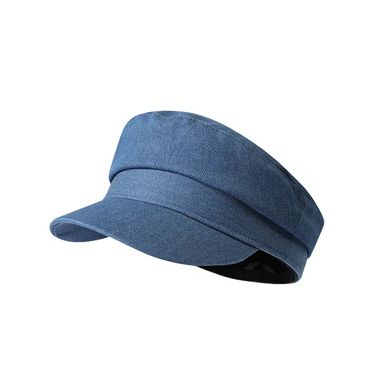 心水好物 时尚百搭平顶纯色海军帽水洗牛仔高级感 棉  贝雷帽 男女同款情侣款