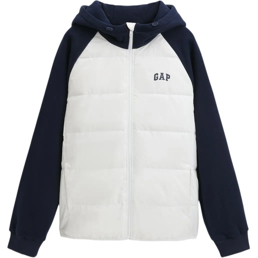 GAP Logo Colorblock Lightweight Down Hoodie