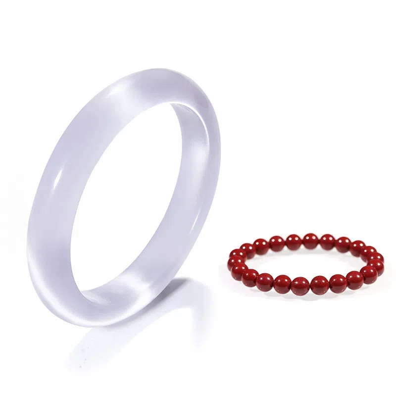 鸿运当头 琉堇 白月光朱砂痣叮当镯 国风轻奢小众百搭养人平安镯 汉服旗袍贵妃镯 女友柒夕限定周年礼盒#好运 琉璃 手镯 女款