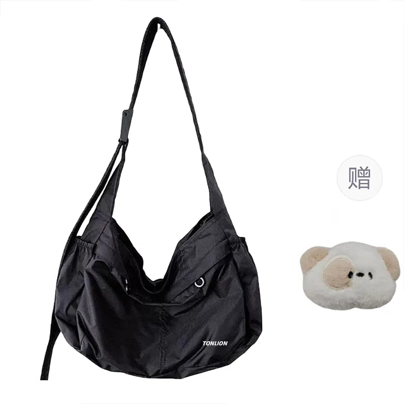 Tonlion Nylon Tote Bag Black