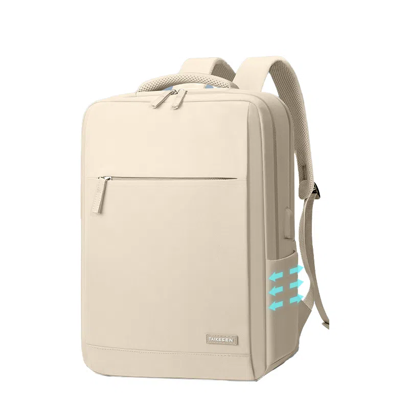 泰克森 极简高级感小众大容量多隔层防泼水通勤休闲 牛津布 双肩包 常规 男女同款情侣款 多色