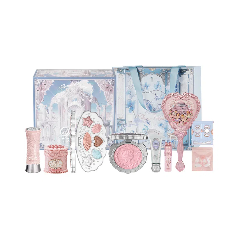 花知晓 灵动欧若风礼盒彩妆套装 易上色自然玻璃唇亮泽润泽