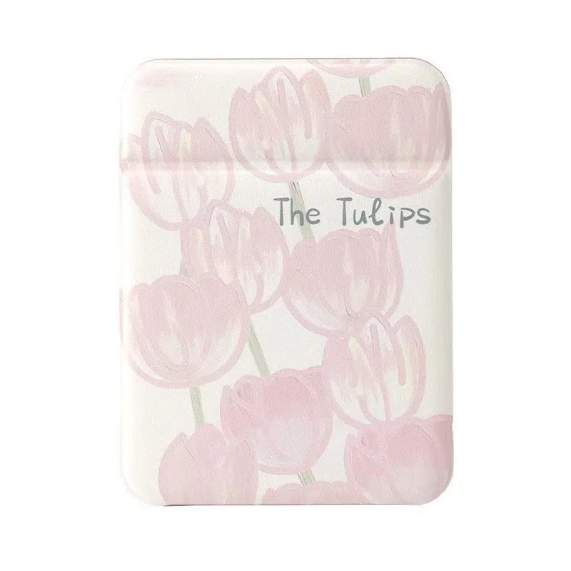 悦语好看实用美妆工具 折叠镜 郁金花化妆镜随身便携式手持化妆镜宿舍学生桌面简约梳妆镜子