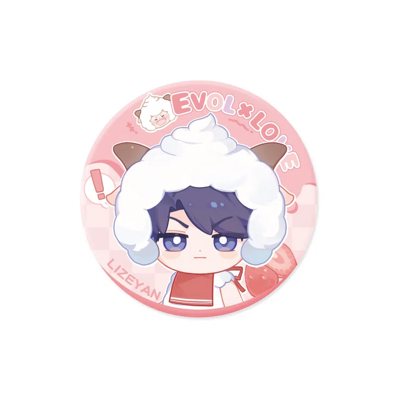 玩点无限 恋与制作人 喜羊羊与灰太狼 李泽言 许墨 白起 周棋洛 喜羊羊 懒羊羊 羊村奇旅系列可爱 萌趣  徽章