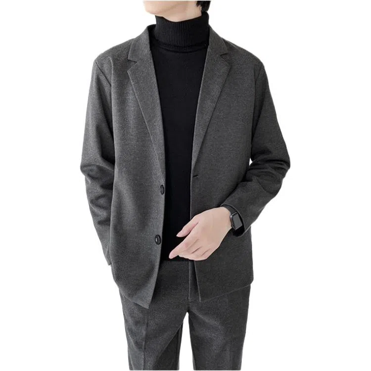 纯色简约两粒扣多季百搭休闲西服外套西装 男女同款