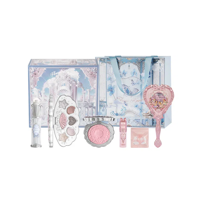 花知晓 珍珠奶油礼盒 易上色自然持久亮泽清透 八件套