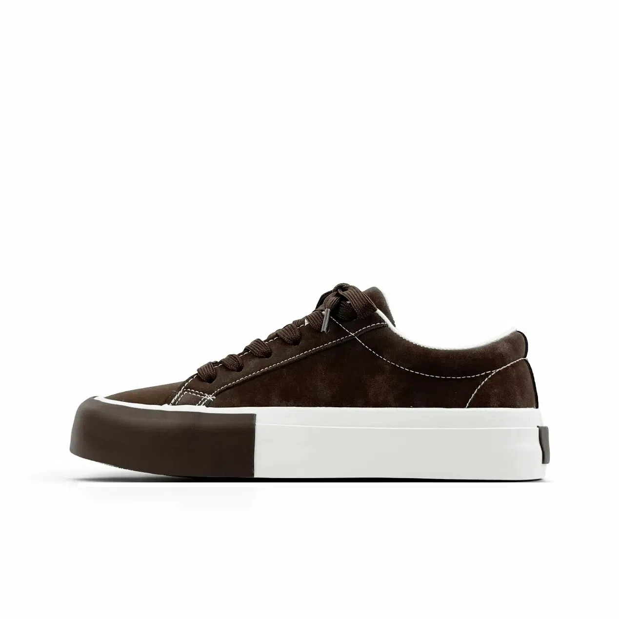 T628 Synthetic Leather Retro Low Sneakers