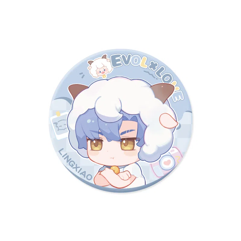 玩点无限 恋与制作人 喜羊羊与灰太狼 李泽言 许墨 白起 周棋洛 喜羊羊 懒羊羊 羊村奇旅系列可爱 萌趣  徽章