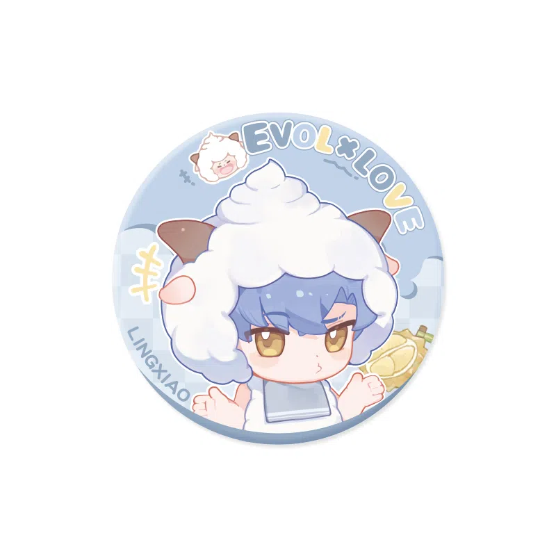 玩点无限 恋与制作人 喜羊羊与灰太狼 李泽言 许墨 白起 周棋洛 喜羊羊 懒羊羊 羊村奇旅系列可爱 萌趣  徽章