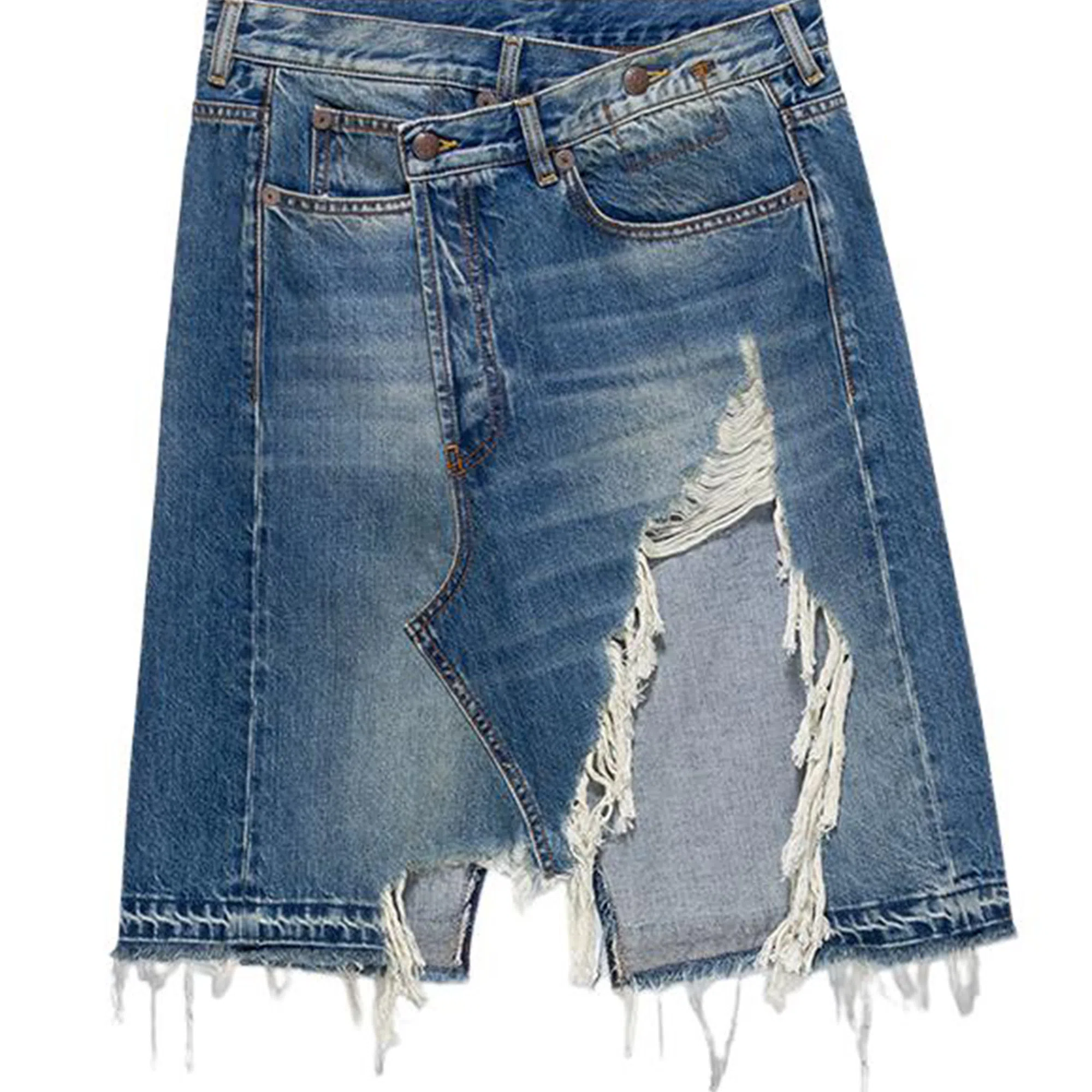 R13 Denim Skirt Blue