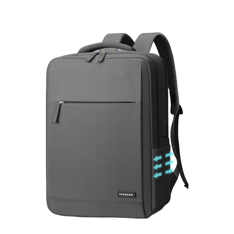 泰克森 极简高级感小众大容量多隔层防泼水通勤休闲 牛津布 双肩包 常规 男女同款情侣款 多色