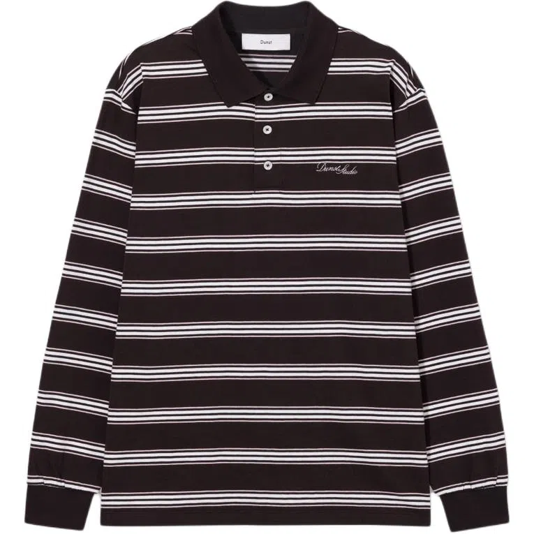 Dunst FW25 UNISEX MULTI STRIPE COLLARED T-SHIRT T