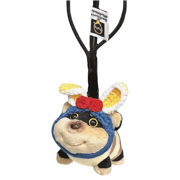 玄唐 可爱蜜蜂小狗旺蜂包包公仔玩偶小众高级感书包挂饰 涤纶 挂件 男款