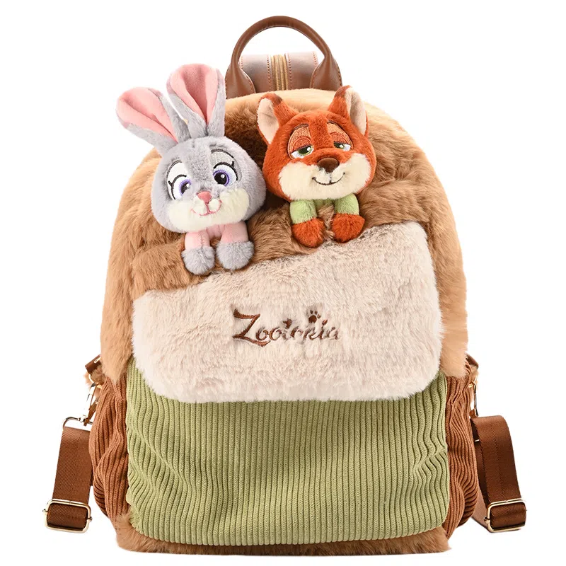 POTDEMIEL Zootopia Judy Nick Plush Backpack
