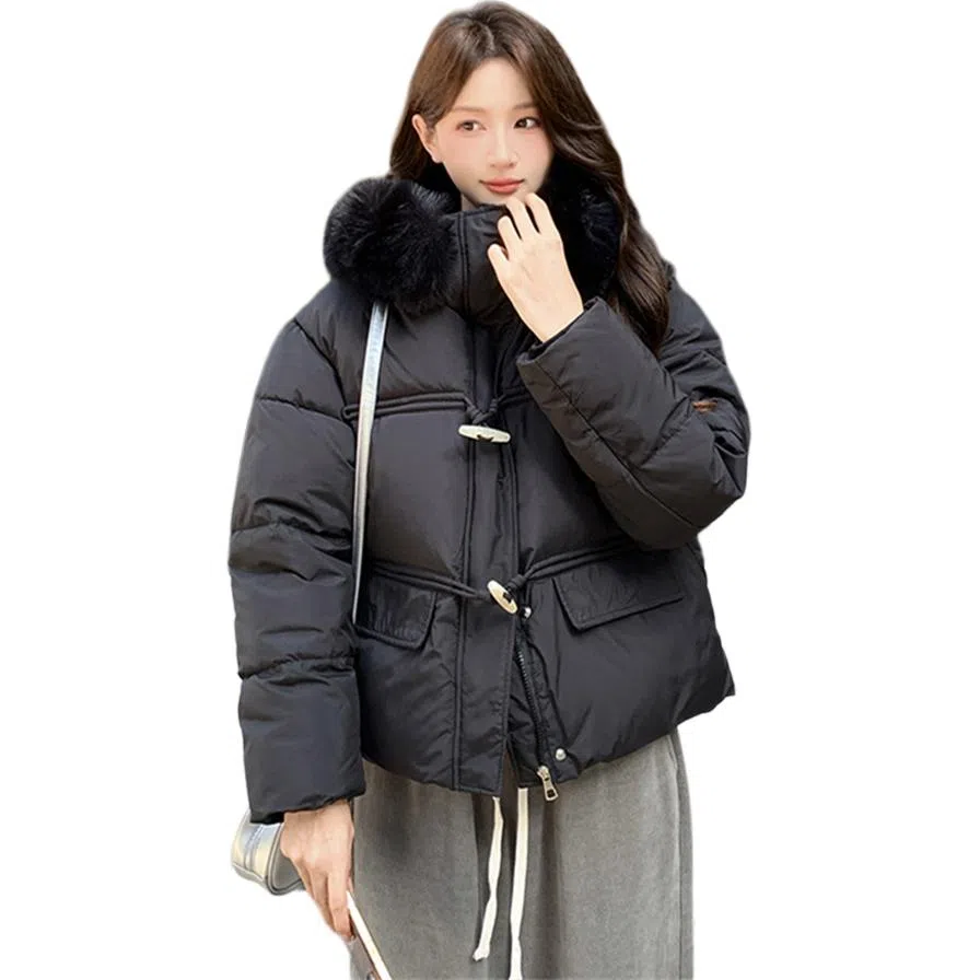 思蓓儿 短款小个子超好看时尚外套棉服 男女同款