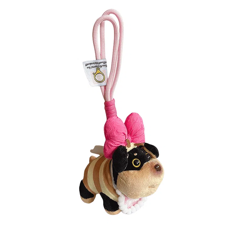 玄唐 可爱蜜蜂小狗旺蜂包包公仔玩偶小众高级感书包挂饰 涤纶 挂件 男款