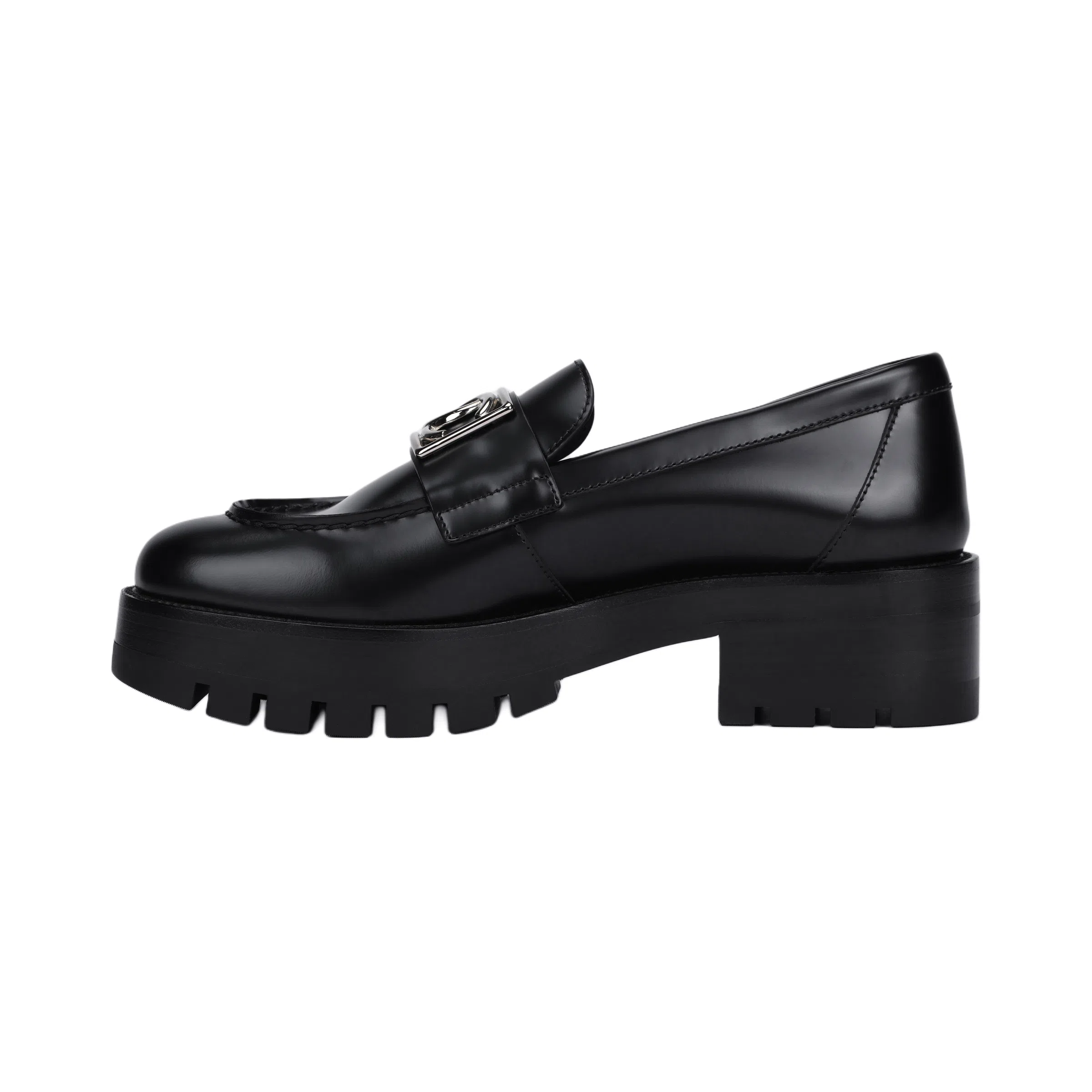 CHANEL Classic Round Toe Loafers Black