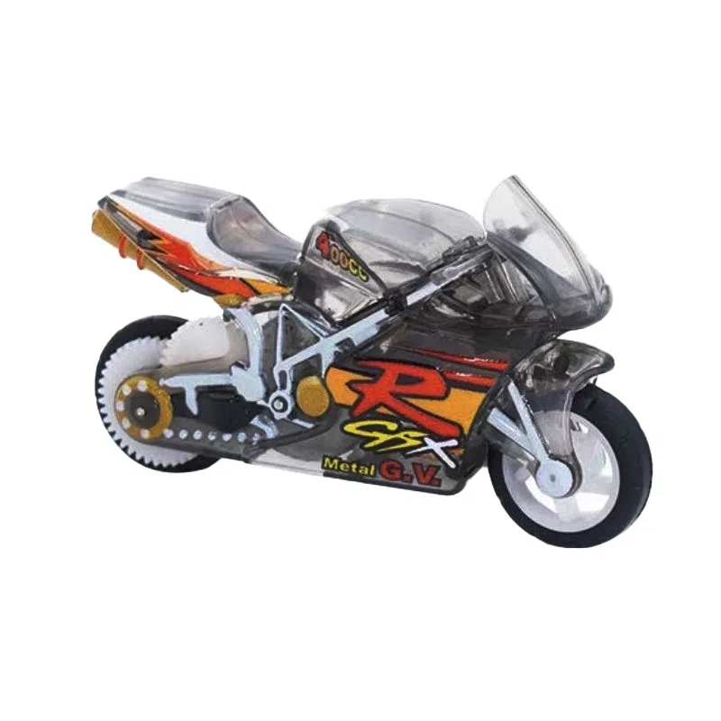 馨枕居 一路火花带闪电火石摩托车惯性迷你回力机车 创意玩具