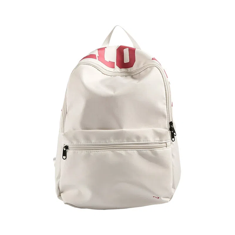 JANE KLAIN Simple Colorblock Backpack White Yellow