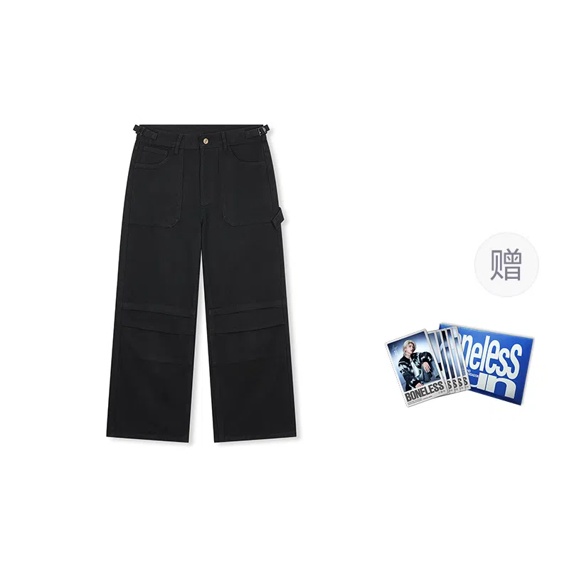 BONELESS Vintage Track Wide Leg Jeans