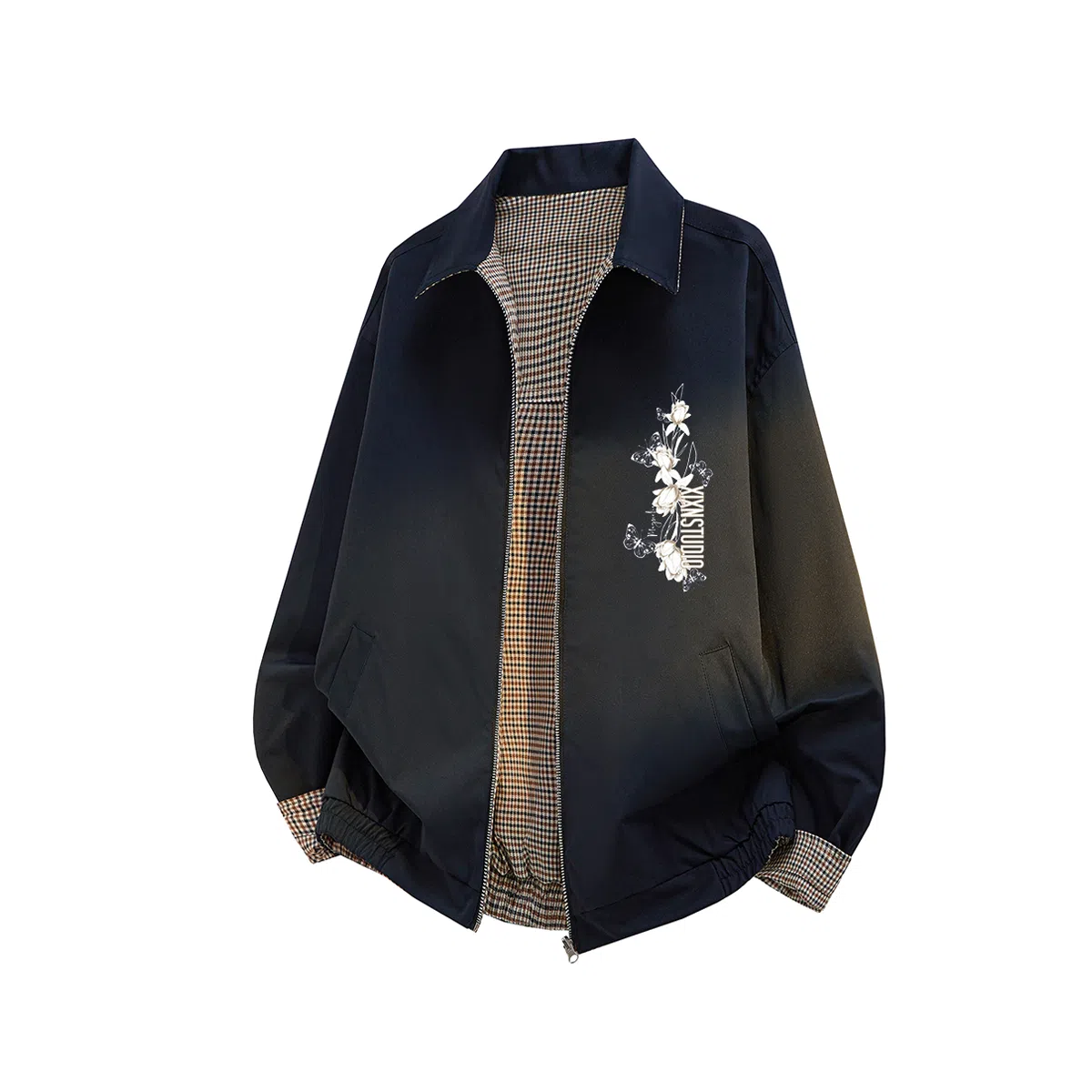 XIXN Reversible Plaid Jacket