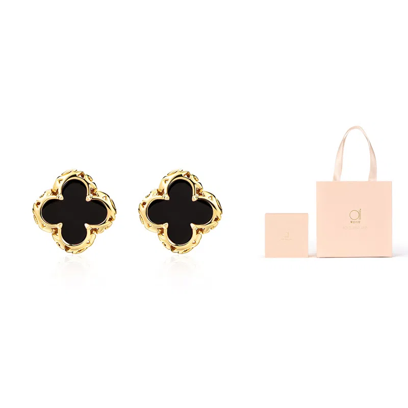 Ai De Promise Clover Stud Earrings