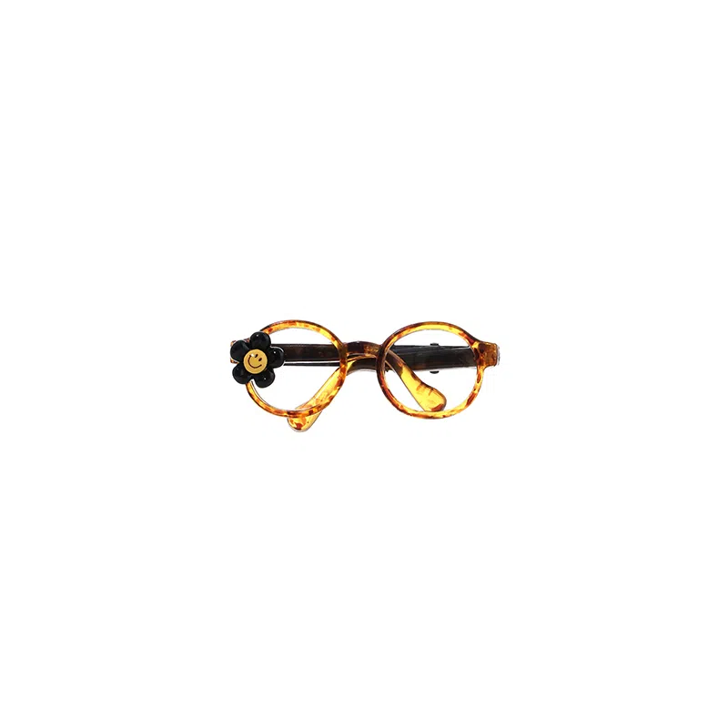 水中玉 笑脸眼镜夹子侧边刘海夹高级感前额碎发发卡头饰 合金 发夹 女款