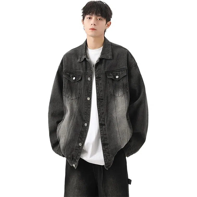 Dongdongguai Vintage Denim Jacket