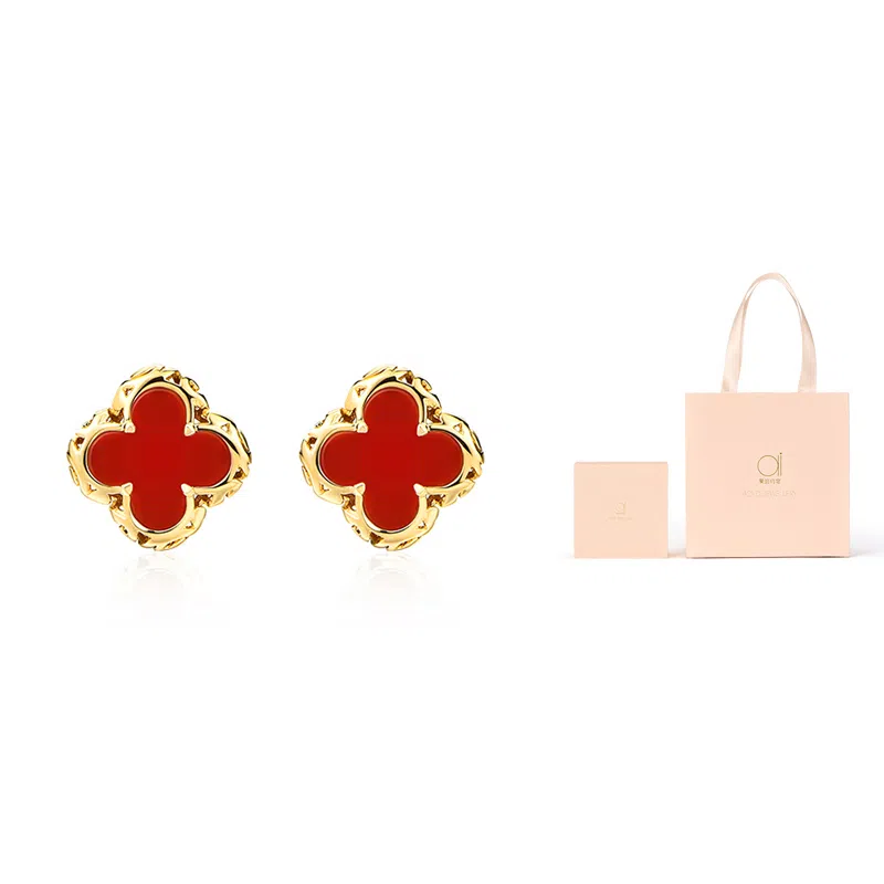Ai De Promise Clover Stud Earrings