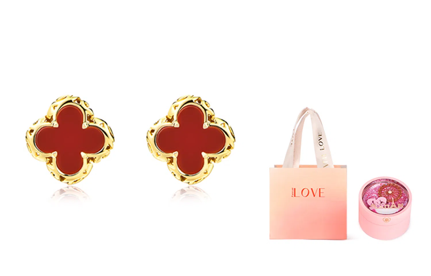 Ai De Promise Clover Stud Earrings