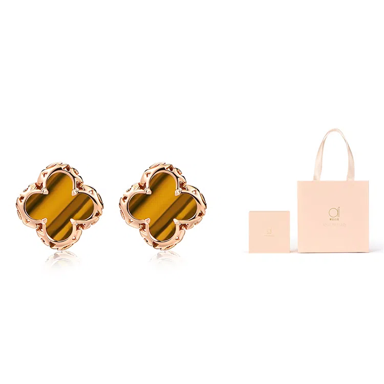 Ai De Promise Clover Stud Earrings