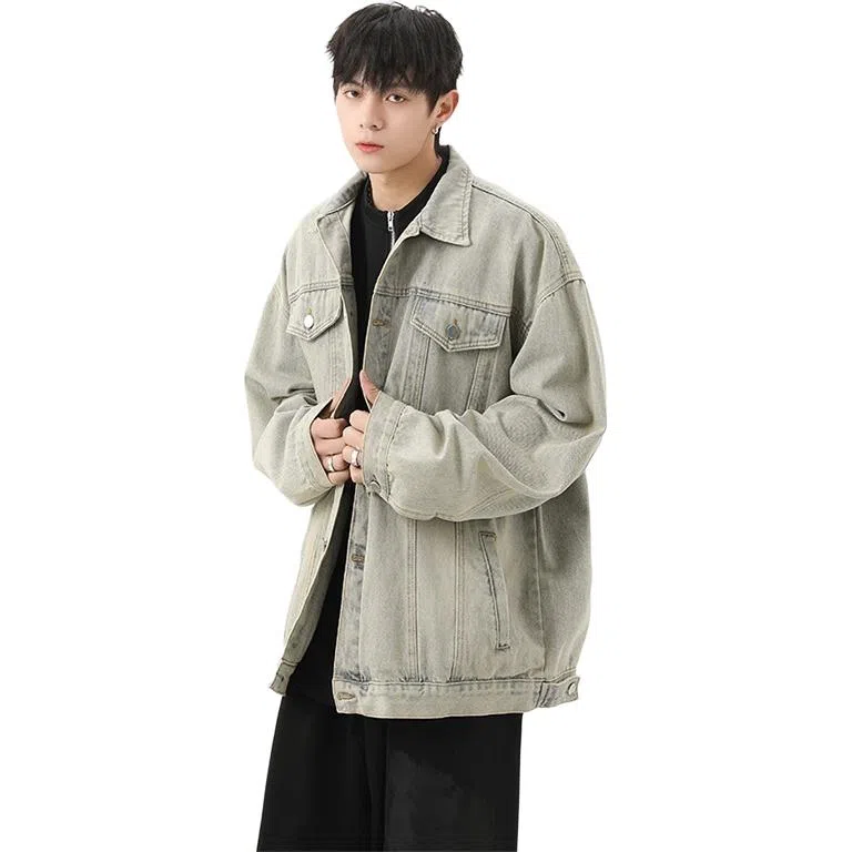 Dongdongguai Vintage Denim Jacket
