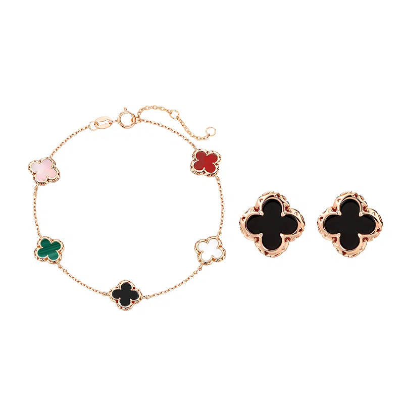 Ai De Promise Clover Stud Earrings