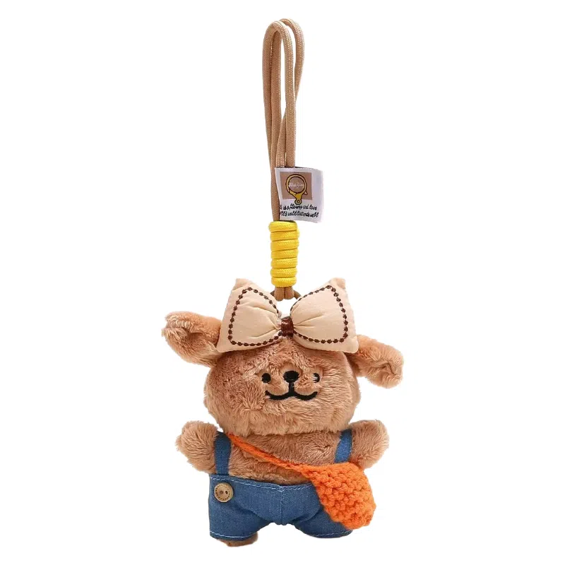 尚先生 小众可爱背带小狗公仔玩偶包书包背包 毛绒 挂件 男女同款情侣款