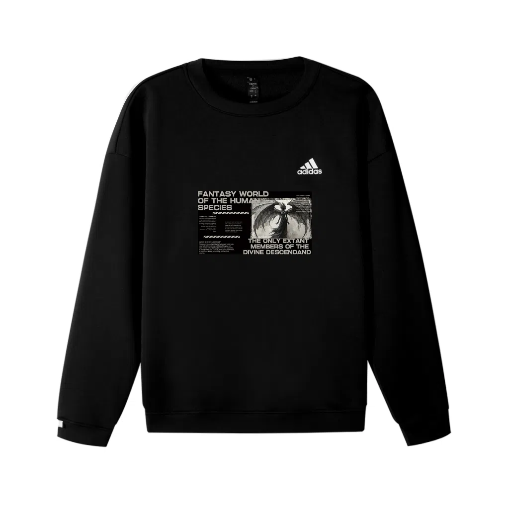 adidas LABEL VLogo Crewneck Sweatshirt Black