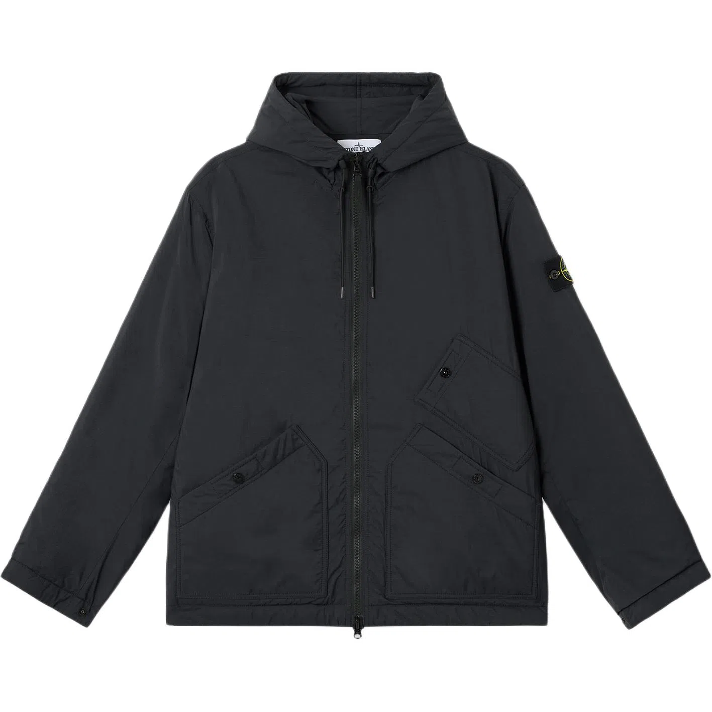 Stone Island Embroidered Hoodie Cotton Jacket