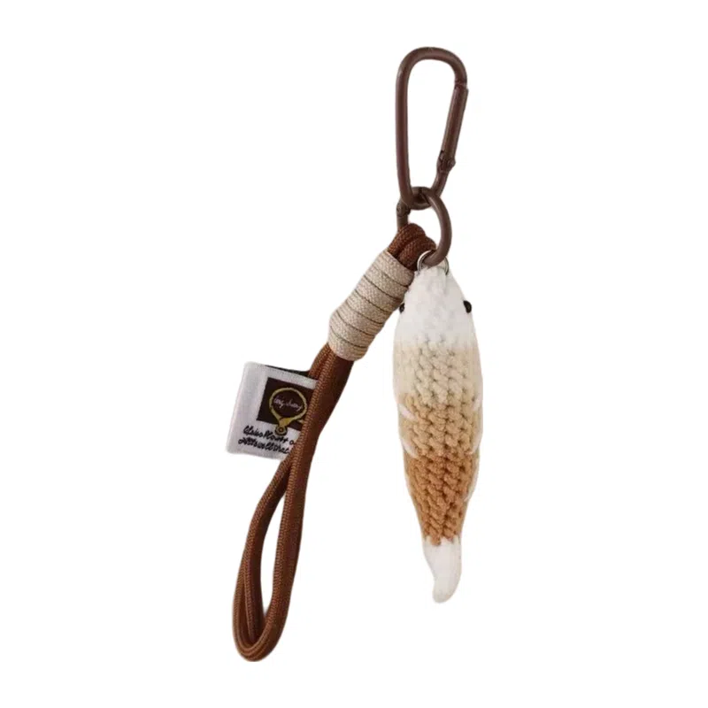 尚先生 小鱼条年年有鱼有余包包 编织线 挂件 男女同款情侣款