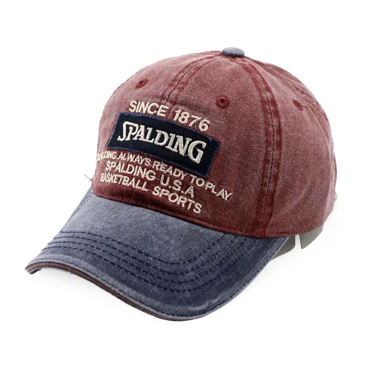 心水好物 欧美风水洗做旧撞色潮流高街出行户外休闲百搭 棉  鸭舌帽 男女同款情侣款