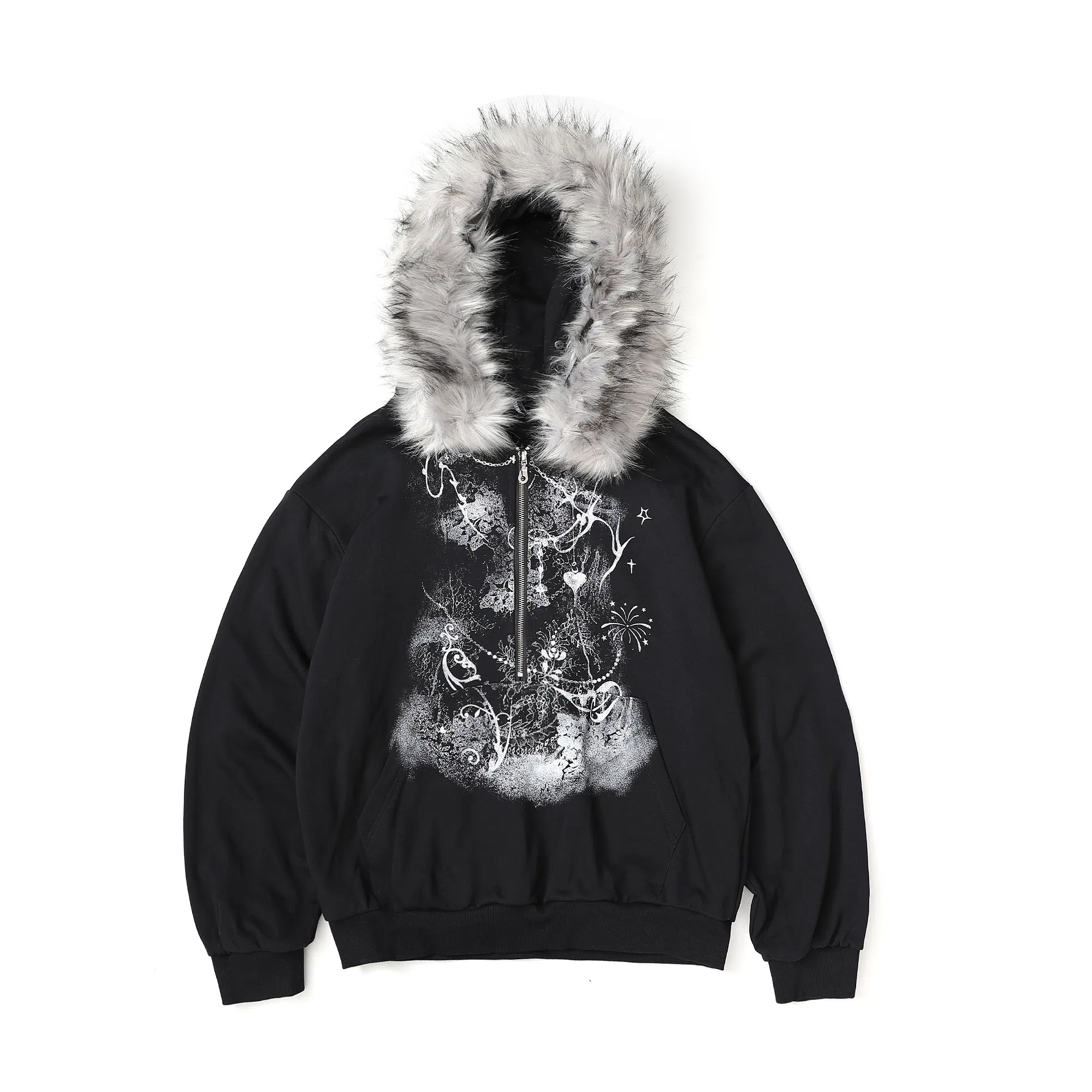 STRANGER LAB Y2K Half-Zip Hoodie