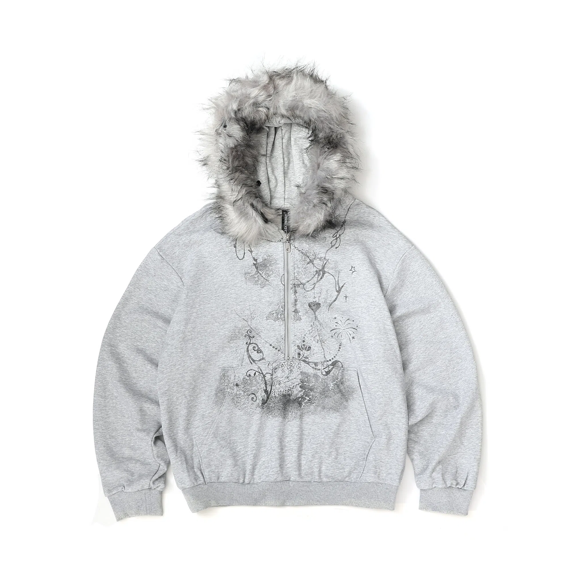 STRANGER LAB Y2K Half-Zip Hoodie