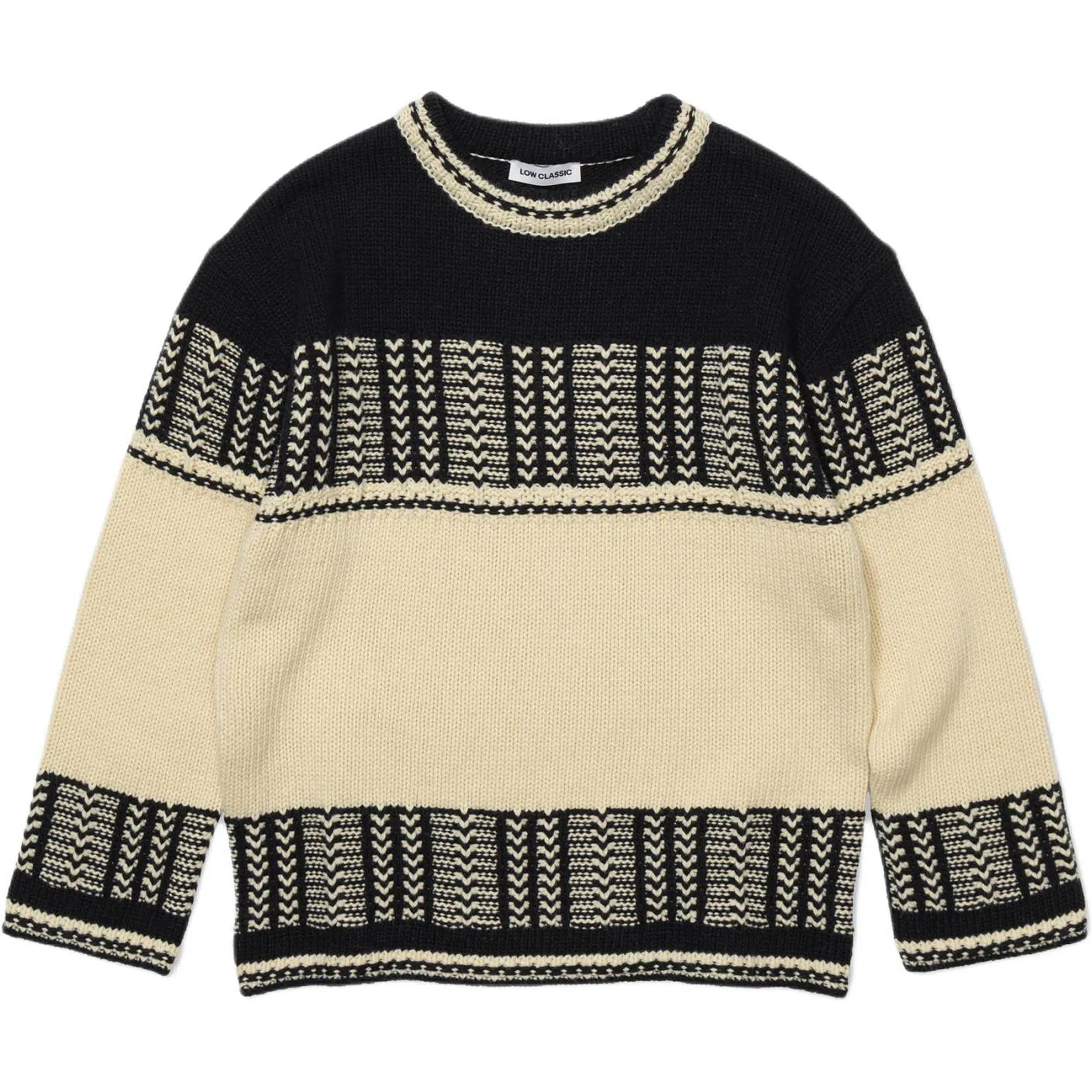 LOW CLASSIC FW25 JACQUARD KNIT SWEATER