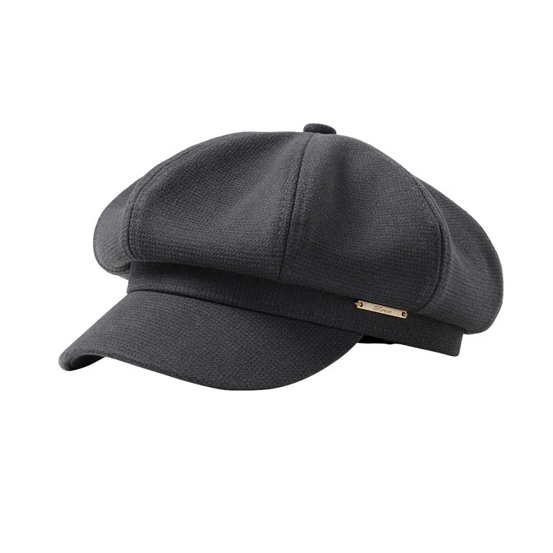 南极人 帽子秋冬季韩版气质八角帽显脸小适合方圆脸英伦复古文艺报童画家帽 百搭 贝雷帽 女款