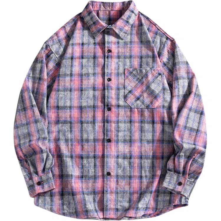 金盾 秋季长袖外套情侣衬衫 男女同款