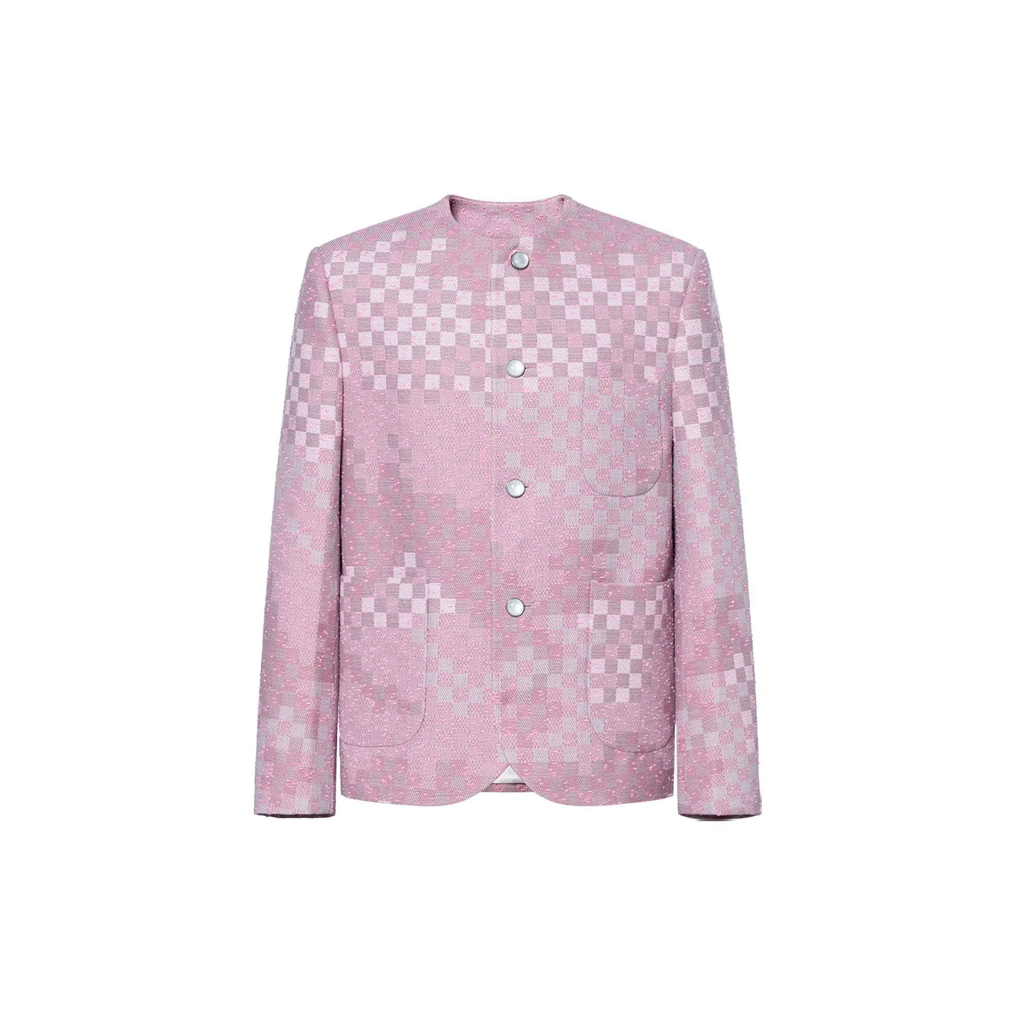 Louis Vuitton x Nigo FW25 Plaid Collarless Jacket