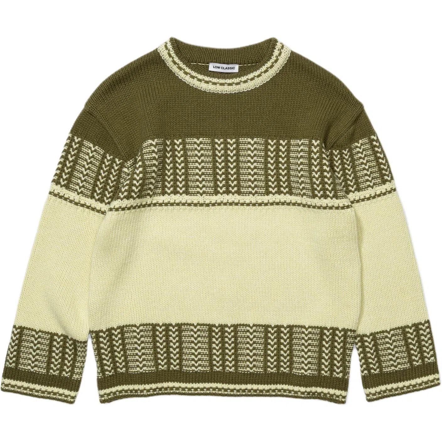 LOW CLASSIC FW25 JACQUARD KNIT SWEATER