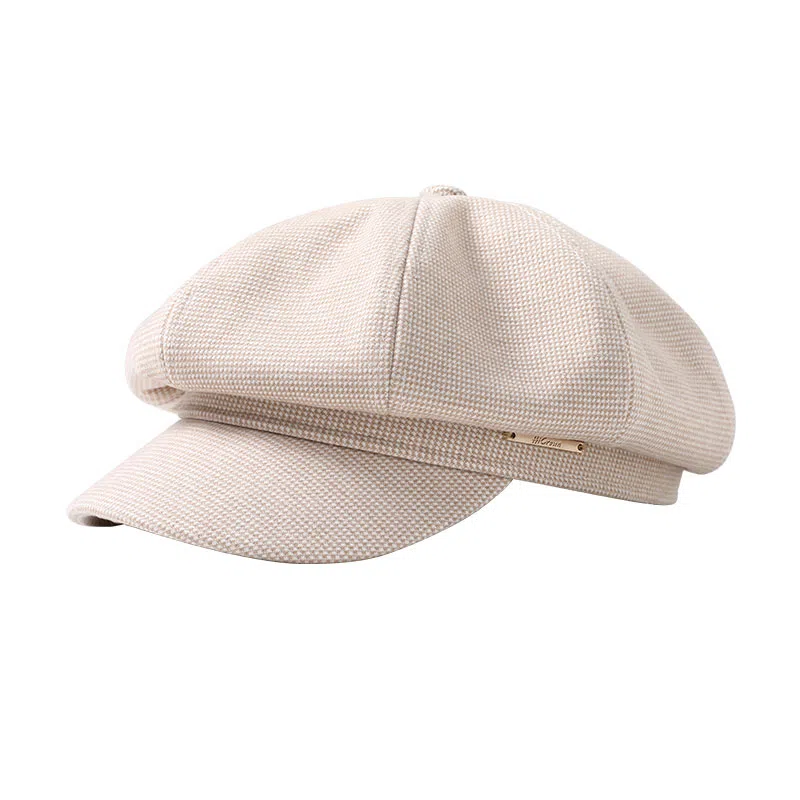 南极人 帽子秋冬季韩版气质八角帽显脸小适合方圆脸英伦复古文艺报童画家帽 百搭 贝雷帽 女款