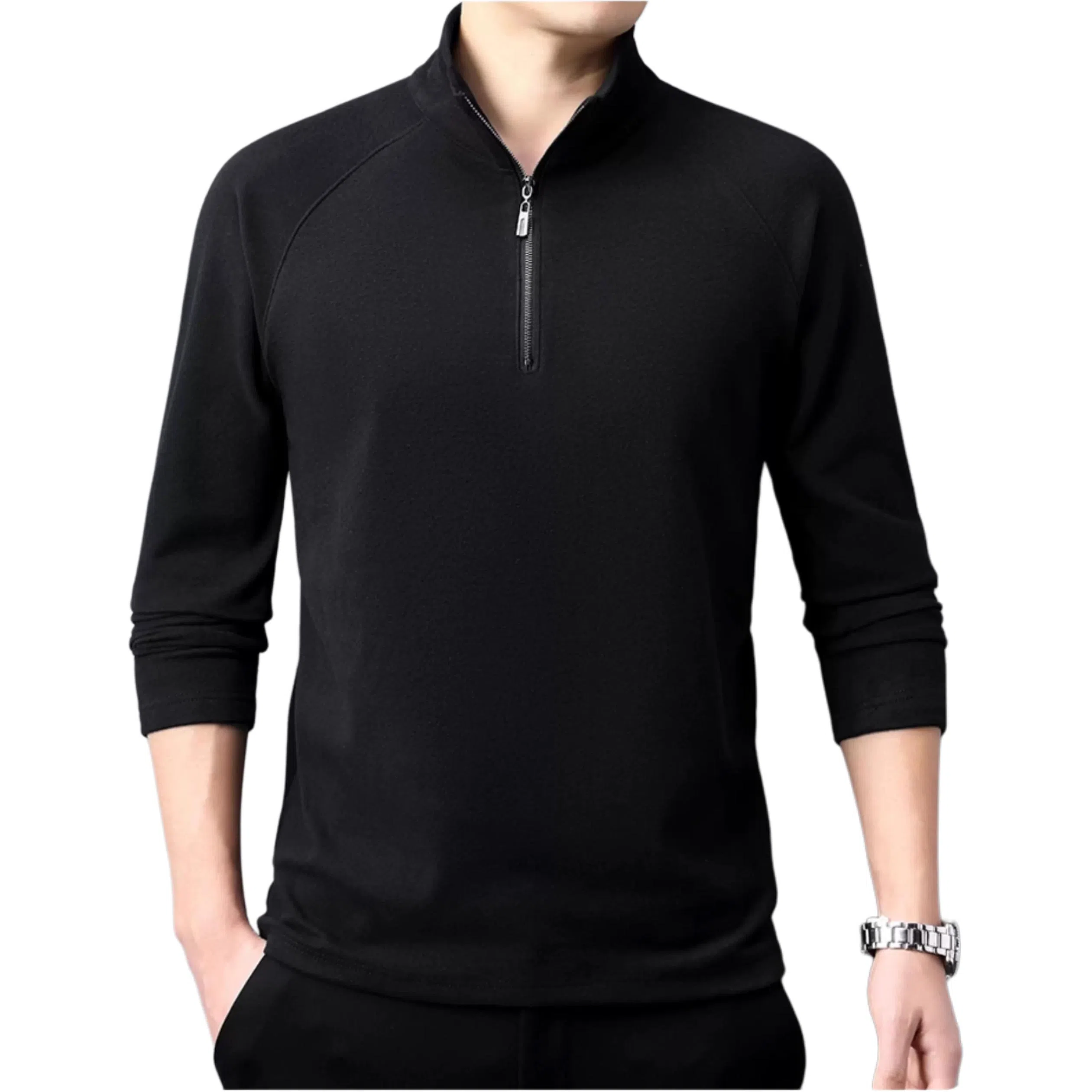 Laoyeche Half-Zip Mock Neck Sweatshirt