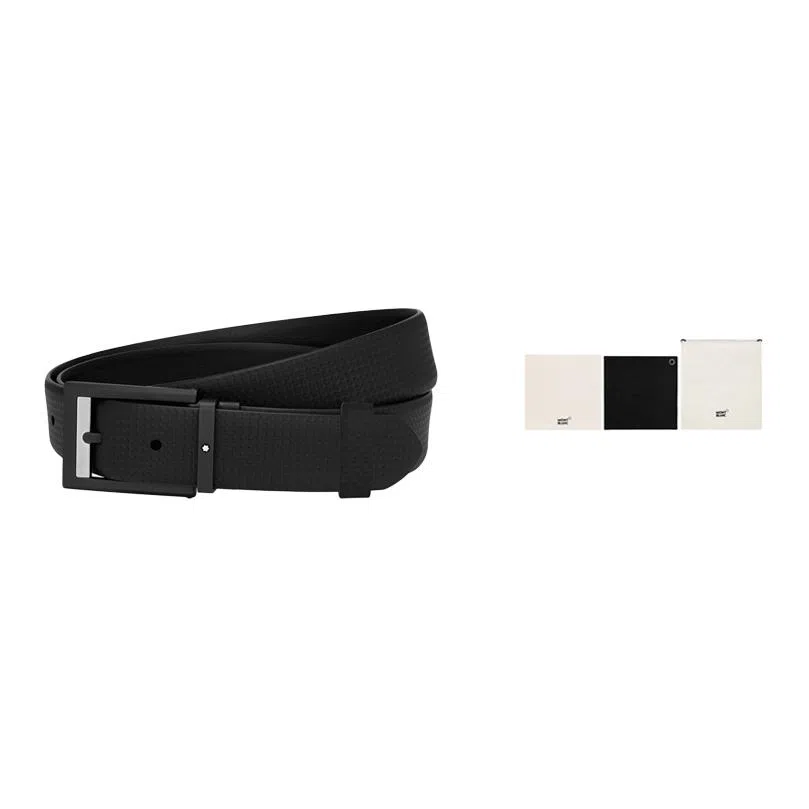 Montblanc Leather Belt Black