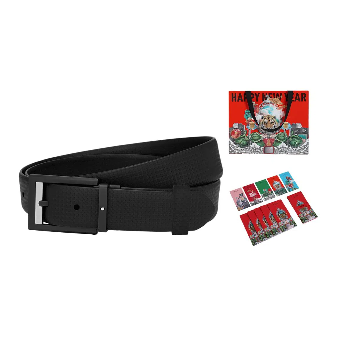 Montblanc Leather Belt Black